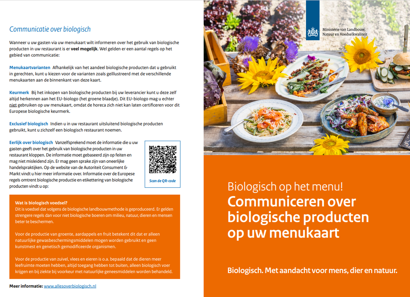 Menu horecaproject afbeelding